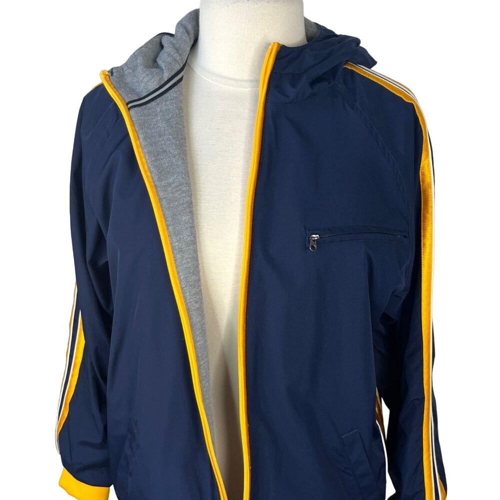 Tek Gear Front Zip Jacket Womens XL Blue Yellow Lined Activewear - Picture 5 of 9